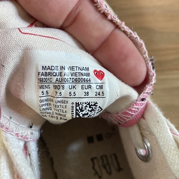 Converse x Comme Des Garcons Chuck 70 Hi Sneakers - Picture 8 of 8